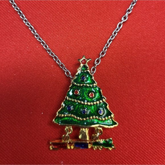 Christmas Pins/ Brooch Set of 2 Christmas Bells & Tree Pins - Picture 9 of 9